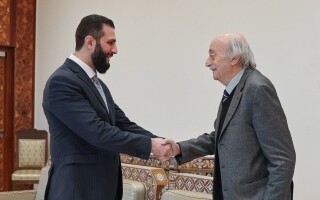 Welcoming of Druze Leader Walid Jumblatt in Damascus