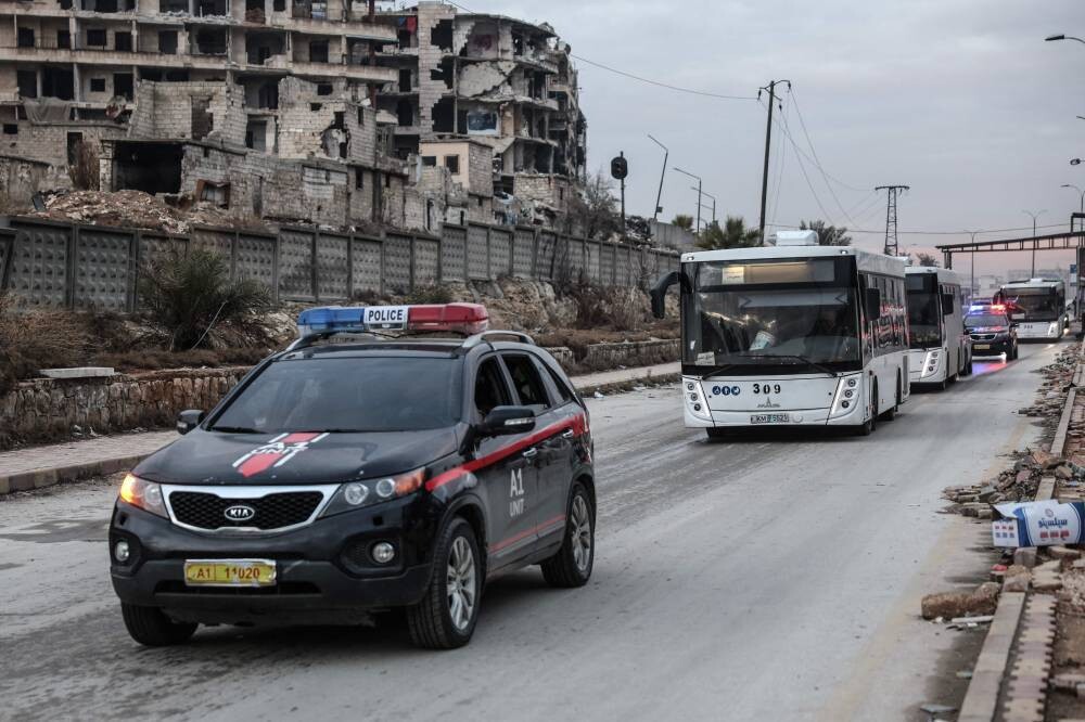 Evacuation of Kurdish Fighters from Aleppo