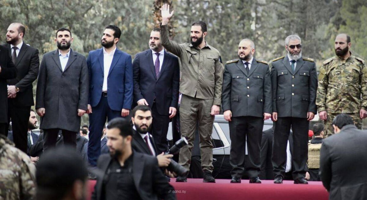 Military Parade in Damascus on the Anniversary of Assad's Overthrow